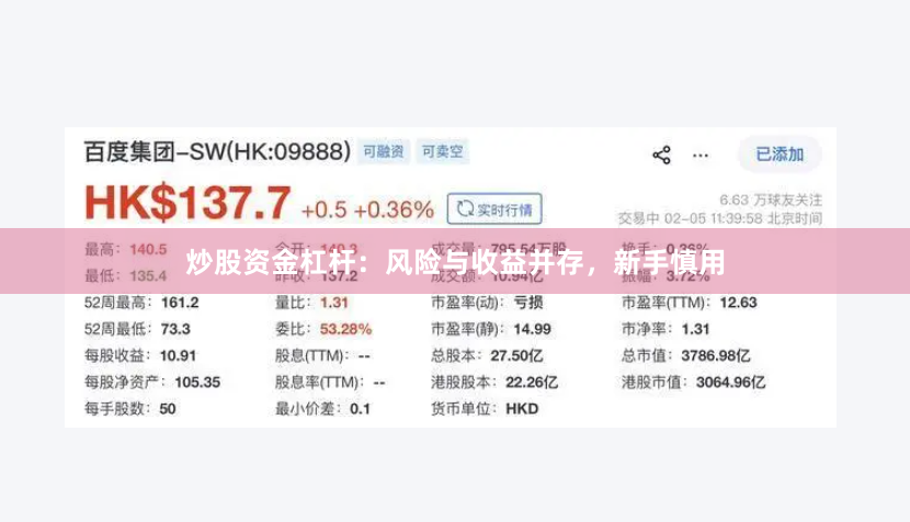 炒股资金杠杆：风险与收益并存，新手慎用